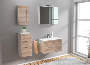 Set di mobili da bagno SANTINI 75 (4 pezzi) rovere chiaro