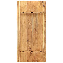 FAMIROSA Piano per Lavabo Bagno in Massello di Acacia 120x55x2,5 cm