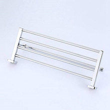 PYROJEWEL Bar a Parete Quadrata Rail a Parete Rack Appendiabiti in Acciaio Inox cremagliera mensola del Bagno Doppia cremagliera mensola da Bagno