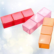 DOITOOL - Contenitore per pillole da viaggio, 1 pezzo, 21 griglie, porta pillole, in plastica, porta gioielli, decorazione per la casa