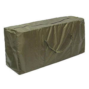 Borsa per cuscini imbottiti, impermeabile, da giardino, con maniglia, in poliestere 210D, per cuscini decorativi natalizi (173 x 76 x 51 cm, verde)