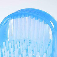 Di sicurezza a Pedale Doccia Scrubber Cleaner Massager Spa Esfoliante Rondella di Lavaggio Pantofola (blue)