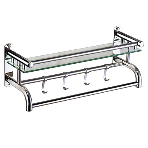 NHLBD Mensola da Bagno, mensola portaoggetti - Doccia scaffali e Ripiani, mensole Compact Bagagli Rettangolare for partizione Bagno Attrezzatura da Bagno (Dimensioni: 50cm) (Size : 40cm)