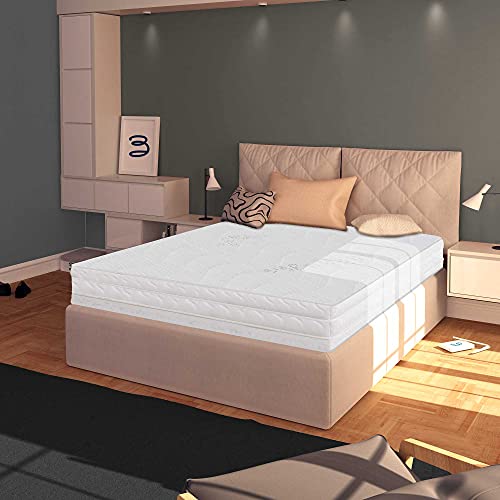 Baldiflex Materasso Matrimoniale 160x190 cm, Easy Silver Altezza 15 cm, Fodera in Silver Safe