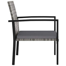 Tidyard Mobili da Giardino Set, Set di Tavolo e Sedie da Giardino,2 Poltrone + 1 Tavolino in Vetro,Set Tavolo da Pranzo Esterno mobili Set da bistrot Ideale per Terrazzo, Patio e Balcone