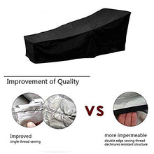 TopHomer - Coprisedia impermeabile per sedie da giardino, copertura protettiva per sedie da giardino, 210 x 75 x 80 x 40 cm