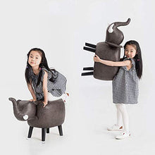 JUANxiao Sedie Sgabelli per Bambini, Sgabelli creativi e Carini per Bambini per Bambini in Legno massello a 4 Gambe, poggiapiedi Imbottiti per sgabelli per Scarpe (Colore: B)