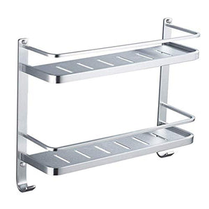 NHLBD Mensola da Bagno, mensola portaoggetti - Doccia Rack Corner, attaccatura di Parete Doccia Caddy Rettangolare for Bagno partizione Attrezzatura Bagno
