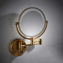 Specchio per Il Trucco a Parete Specchio per Il Trucco con Cablaggio Nascosto Specchio a LED per Appendere a Parete Specchio di Bellezza telescopico da 8 Pollici Specchio ingranditore 3X a d