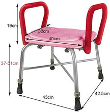 TUHFG Sgabello per Doccia Sgabello Doccia Sedia da Doccia in Lega di Alluminio Anziano Bagno Antiscivolo Sedia da Bagno con braccioli Sgabello da Bagno, 8 Altezza Ajustable Doccia Sedia Doccia Doccia