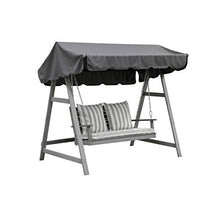 greemotion Dondolo da giardino 2 posti modello “Maui”, panca dondolo giardino con tetto, struttura in legno di acacia, ca. 200 x 180 x 120 cm