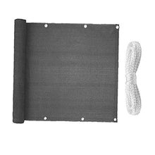 Fence Privacy Screen reticolato nero UV Blocco un'ombreggiatura schermo recinto di copertura con cavo, Scherma maglia per il piazzale esterno Farm Usa 5M * 1M