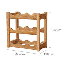 UNU_YAN Moderna semplicità Wine Rack Pieghevole in Legno Wine Rack Holder Esporre Tabella Free Standing Rustica di Legno Rack controsoffitto Decor Free Standing Wine Rack