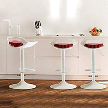 Poltrone Nubao Moderno Bar Sedia Alta Sgabello Girevole Ascensore, ABS Sedile, Cafe, Ricevimento, Bianco, Chassis41cm (Color : Black, Size : Chassis38.5cm)