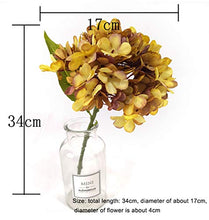 LPxdywlk 34cm Classico Fiore Artificiale Foglia Pianta Bouquet Festa Nuziale Decorazione Domestica Fotografia Puntelli Giallo