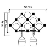 LHQ-HQ Wine Rack Hanging Cup Holder Capovolto Vino scaffale di Legno Solido della Famiglia Cantina