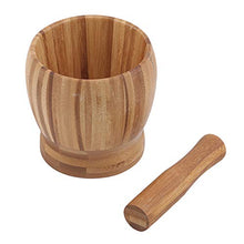 Unknow Tigkley Strumento di Cottura della Cucina del Barattolo di Aglio della libbra della Famiglia della schiacciatrice Manuale di bambù,Nessun Coperchio,L