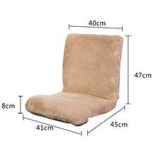 Li jing home Divano Pigro Schienale Tatami Divano Letto Singolo Pieghevole Poltrona Letto Poltrona Letto Lazy Chair Pieghevole Morbida e Confortevole (Color : Khaki)