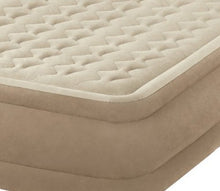Intex Ultra Plush Dura Beam Materasso con Tecnologia FiberTech Q con Pompa Elettrica Incorporata a Due Posti PVC Beige 152 x 203 x 46 cm