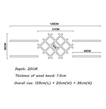 RUXMY Armadio per Vino Organizzazione per la conservazione della Cucina Portabottiglie per Vino Scaffale per Vino in Ferro in Metallo Mensola per Vino a soffitto Appeso a Parete Portabott