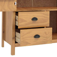 FAMIROSA Armadio a 2 Ante Hill Range 99x45x137cm Legno Massello di Pino