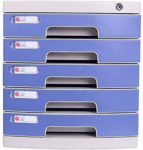 Schedario Classificatore Verticale File di Office Armadi con serratura Data Storage cassetto Riservatezza Desktop Organizer veloce gerarchica Classificazione Pp di plastica - 39.4X29.5X32.5cm Mobile H