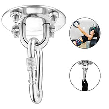 Heavy Duty Swing Appendini Amaca Ganci Appesi Kit Swing Appendini Heavy Duty in Acciaio Inox 360 ° Ruota Amaca Poltrona Pensile Viti Kit Moschettone Per Swing Argento