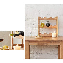 LHQ-HQ Wine Rack Solida casa scaffale Tavolo Legno Vivo Vino ripostiglio Bar cremagliera mensola caffè Vino Rack cremagliera