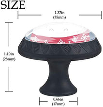 Orso Di Natale Con Sciarpa Neve Inverno Pomelli per Porta Set di 4 Pomelli per Mobili Manopole per Cassetti Cucina Armadio Vetro