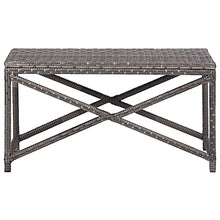 vidaXL Panchina da Giardino Panca da Esterni Sedile per Cortile Seduta Arredo da Giardino Mobili da Esterni 120 cm in Polyrattan Marrone