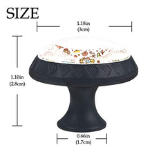 Set di 4 maniglie rotonde per armadio da cucina, credenza, cassettiera, cassettiera, con viti, per cucina, comò, armadietto, bagno, armadio, stile vintage, con dinosauri, animali della foresta