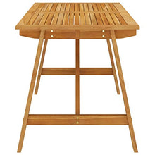 FAMIROSA Tavolo da Giardino 140x70x73,5 cm in Massello di Acacia