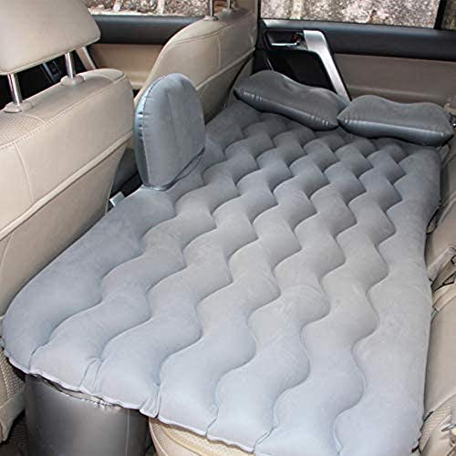 HongLianRiven Lettino da Viaggio Auto Gonfiabile Letto a Bordo Letto Gonfiabile, Cuscino d'Aria Letto, Parte Posteriore dell'automobile di Sleeper Materasso 5-12 (Color : Grey)