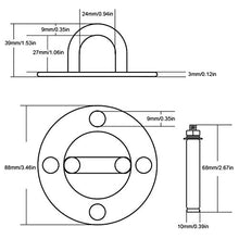 Larcel Staffa per Montaggio a Parete e soffitto per Cinghie di Sospensione Yoga Hammocks Swings DHGDK-01