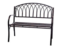 Panca da Giardino Nostalgia Stile Metallo Ferro Antico Giardino Marrone panchina