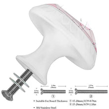 Fiore di elefante rosa 4 PCS Pomelli per Porta, Pomolo per Mobile, Pomelli per Mobili con Viti, Maniglia per Armadietto, Pomelli per Porta, Pomelli per Cassetti per Porta, Armadio, Cassetto e Credenza