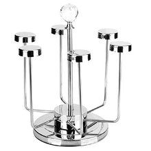 WJJ Portavini Parete Vintage Acciaio Inossidabile Wine Glass Gancio, Elegante Cremagliera di Vetro di Asciugatura/Bicchieri di Vino Cremagliera/Calici Holder Bagagli con 6 Ganci for Molteplici Usi