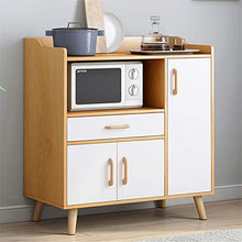 LULUVicky in Piedi Bagagli Petto Credenza Governo di immagazzinaggio Free Standing Armadio Petto con 3 cassetti 1 Porta Cassetto Bassa Credenza (Color : Wood, Size : 90x34x97cm)