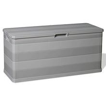 Tidyard Cassapanca da Esterno, Cassapanca Contenitore, Cassetta Multiuso Impermeabile, Bauli e Contenitori da Giardino 280 L Grigio Chiaro
