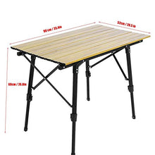 SALUTUYA Tavolo Pieghevole Tavolo Stabile in Lega di Alluminio Portatile Durevole, Adatto per Barbecue, per parchi