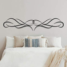 Adesivi per testiera del letto, T-MK303, 40 x 190 cm, colore: Nero
