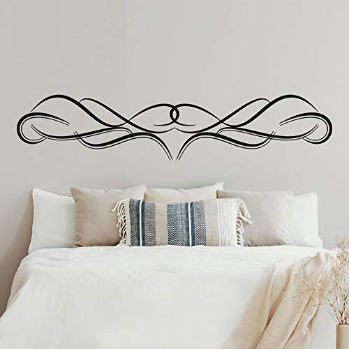 Adesivi per testiera del letto, T-MK303, 40 x 190 cm, colore: Nero