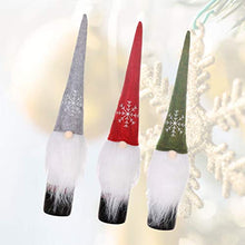 Amosfun 3pcs Bottiglia di Vino di Natale Copertura Bottiglia di Vino Gnomo Topper Natale Bottiglia di Champagne Manica Ornamento Decorazione del Tavolo da Pranzo
