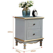 Elegante Semplicità Tavolino Comodino Semplice in Legno per Camera da Letto Comodino Americano Tavolino Comodino Armadietto per Camera da Letto e Amp; Soggiorno per Camera da Letto, DTTX001, Grigio
