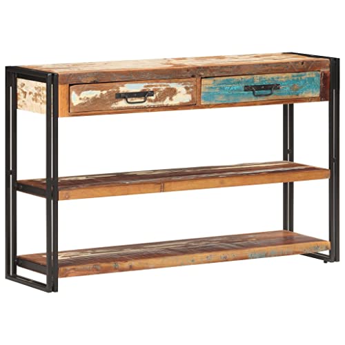 vidaXL Credenza 120x30x75 cm in Legno Massello di Recupero