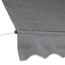 Cocoarm Tenda a Pinza Tenda da Balcone Regolabile in Altezza Resistente ai Raggi UV con manovella per Porta Finestra Esterna (Grigio)