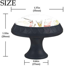Fast food Pomelli per Porta Set di 4 Pomelli per Mobili Manopole per Cassetti Cucina Armadio Vetro