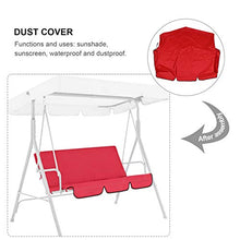 Yardwe Altalena Sedile di Copertura Giardino Yard Hanging Hammock Polvere Seggiolino Copertura della Sedia Swing all' Aperto Impermeabile Panno Rosso della Copertura di Ricambio per La