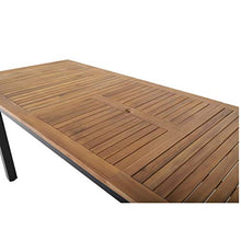 Chicreat Tavolino allungabile con ripiano in acacia FSC, 140/180 x 90 x 74/76,5 cm