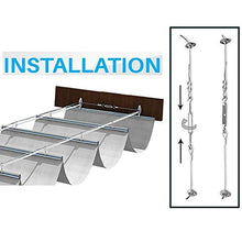GDMING Vela Ombra Retrattile 230gsm Robusto Onda Fodera in Poliestere Protezione Solare Acqua E Aria Permeabili per All'aperto Terrazza Pergola Piscina Copertura, Personalizzabile